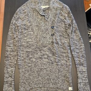 Roxy Women's Marled Gray Cardigan Sweater